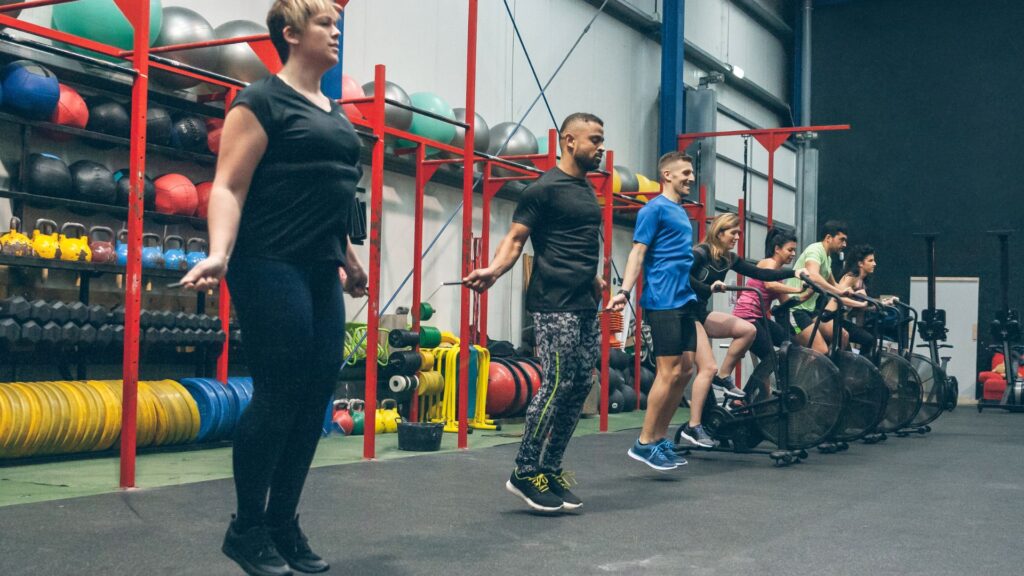 Trening kondycyjny skakanka